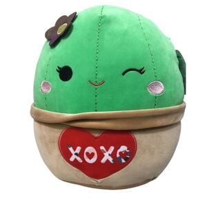 SQUISHMALLOWS Valentine's Day Shadi CACTUS 8” Plush Stuffed Animal XOXO Heart